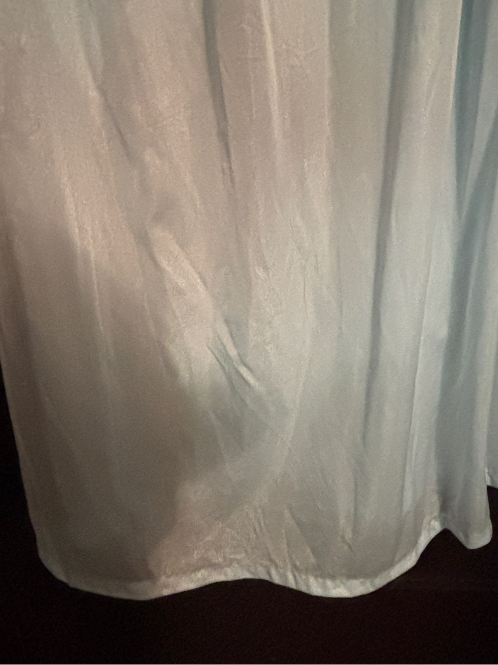 NWT Soft Light Blue Lace-Trim Sleeveless Nightgown by Deena, Medium - Picture 7 of 9